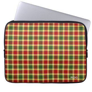 Clan Gibbs und Gibson Tartan Mit Monogramm Laptopschutzhülle