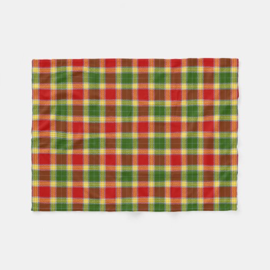 Clan Gibson Tartan Kariert Fleecedecke (Vorderseite (Horizontal))