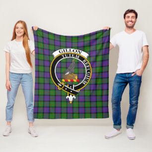 Clan Gillon Tartan Kariert Fleecedecke