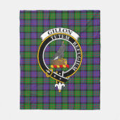 Clan Gillon Tartan Kariert Fleecedecke (Vorderseite)