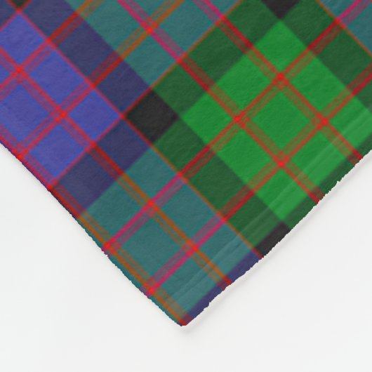 Clan Gillon Tartan Kariert Fleecedecke (Ecke)