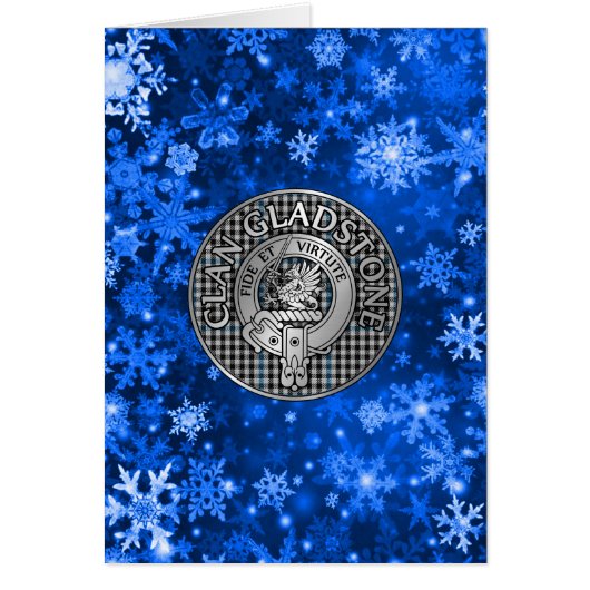 Clan Gladstone Wappen & Tartan (Vorne)