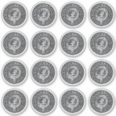 Clan Gladstone Wappen & Tartan Aufkleber (Vorderseite)