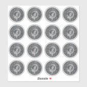 Clan Gladstone Wappen & Tartan Aufkleber (Blatt)