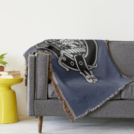Clan Gladstone Wappen & Tartan Decke