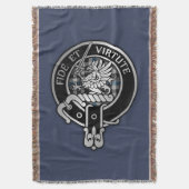 Clan Gladstone Wappen & Tartan Decke (Vorderseite Vertikal)