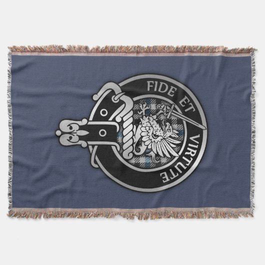 Clan Gladstone Wappen & Tartan Decke (Vorderseite)