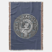 Clan Gladstone Wappen & Tartan Decke (Vorderseite Vertikal)