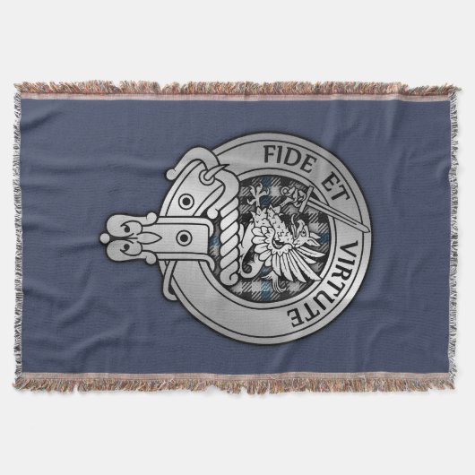 Clan Gladstone Wappen & Tartan Decke (Vorderseite)
