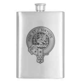 Clan Gladstone Wappen & Tartan Flachmann