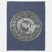 Clan Gladstone Wappen & Tartan Fleecedecke (Vorderseite)