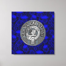 Clan Gladstone Wappen & Tartan on Thistle