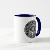 Clan Gladstone Wappen & Tartan Tasse (VorderseiteRechts)