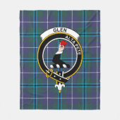 Clan Glen Modern Tartan Kariert Fleecedecke (Vorderseite)
