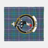 Clan Glen Modern Tartan Kariert Fleecedecke (Vorderseite (Horizontal))