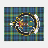 Clan Gordon Ancient Tartan Kariert Fleecedecke (Vorderseite (Horizontal))