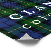 Clan Gordon Colors of Scotland Tartan Poster (Ecke)