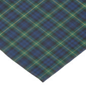 Clan Gordon Dark Blue und Green Scottish Tartan Tischdecke (Schrägansicht)