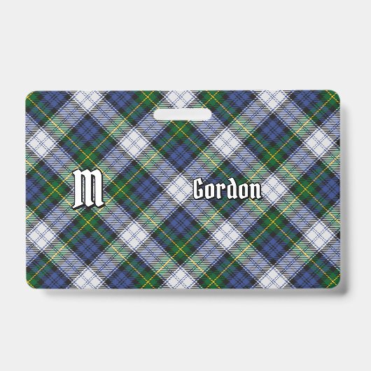 Clan Gordon Dress Tartan Abzeichen Ausweis (Vorderseite)