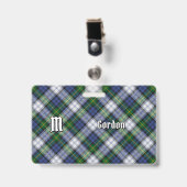 Clan Gordon Dress Tartan Abzeichen Ausweis (Vorderseite mit Clip)