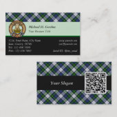 Clan Gordon Dress Tartan Business Card Visitenkarte (Vorne/Hinten)