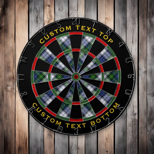 Clan Gordon Dress Tartan Dart Board Dartscheibe