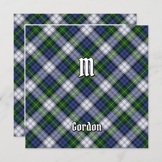 Clan Gordon Dress Tartan Einladung (Vorne/Hinten)