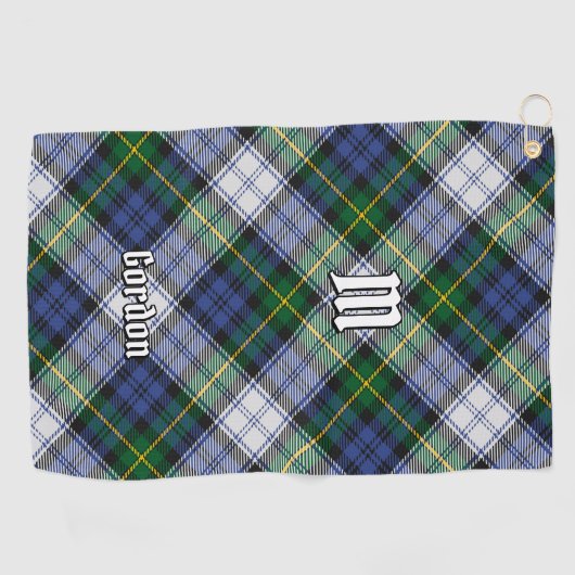 Clan Gordon Dress Tartan Golf Towel Golfhandtuch (Horizontal)