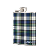Clan Gordon Dress Tartan Mit Monogramm Flachmann (Links)