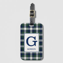 Clan Gordon Dress Tartan Mit Monogramm
