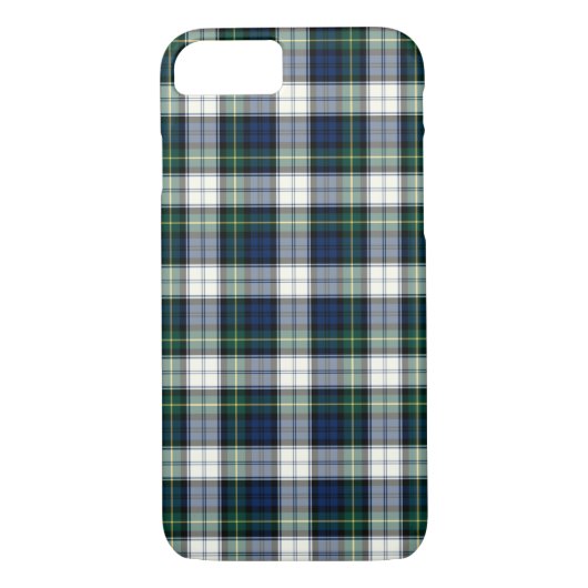 Clan Gordon Dress Tartan Navy Blau und Weiß Karier Case-Mate iPhone Hülle (Rückseite)