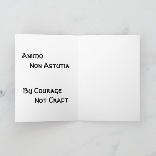 CLAN GORDON, FEIERTAGSKARTE (Innenseite)