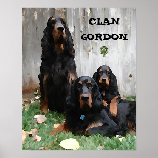 CLAN GORDON Gordon Set Painting Poster (Vorne)
