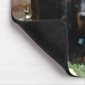 CLAN GORDON, Gordon Setter Gemälde auf einem Mouse Mousepad (Ecke)