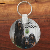 CLAN GORDON, Gordon Setter Schlüsselanhänger (Vorderseite)