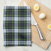 Clan Gordon Kariert Tartan Green White Karo Geschirrtuch (Viertel Falte)