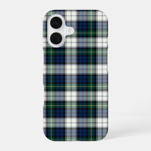 Clan Gordon Kleid Tartan Blau-Weiß Kariert iPhone 16 Hülle