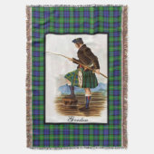 Clan Gordon Old Scottish Dream Decke (Vorderseite Vertikal)