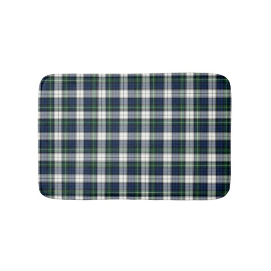 Clan Gordon Royal Blue und White Scottish Tartan Badematte (Vorderseite)