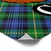 Clan Gordon Scottish Tartan Poster (Ecke)
