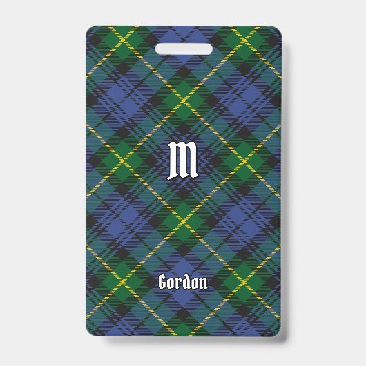 Clan Gordon Tartan Abzeichen Ausweis (Vorderseite)