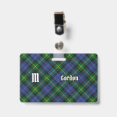 Clan Gordon Tartan Abzeichen Ausweis (Vorderseite mit Clip)