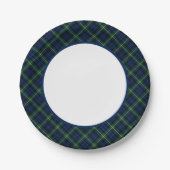 Clan Gordon Tartan Border Pappteller (Vorderseite)