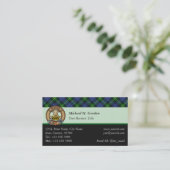 Clan Gordon Tartan Business Card Visitenkarte (Stehend Vorderseite)