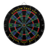 Clan Gordon Tartan Dart Board Dartscheibe (vorne)