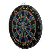 Clan Gordon Tartan Dart Board Dartscheibe (Vorderseite rechts)