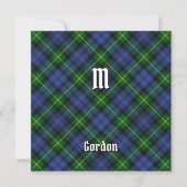 Clan Gordon Tartan Einladung (Vorderseite)