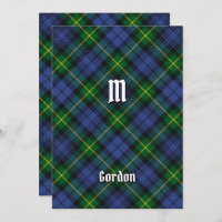 Clan Gordon Tartan Einladung