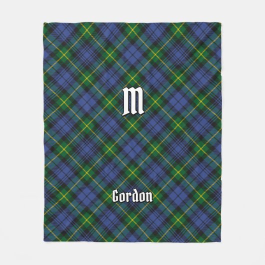 Clan Gordon Tartan Fleece Blanket (Vorderseite)