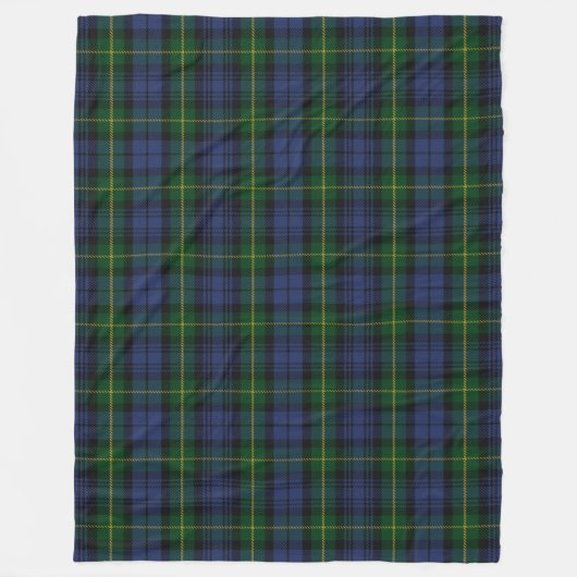 Clan Gordon Tartan Fleece Blanket (Vorderseite)